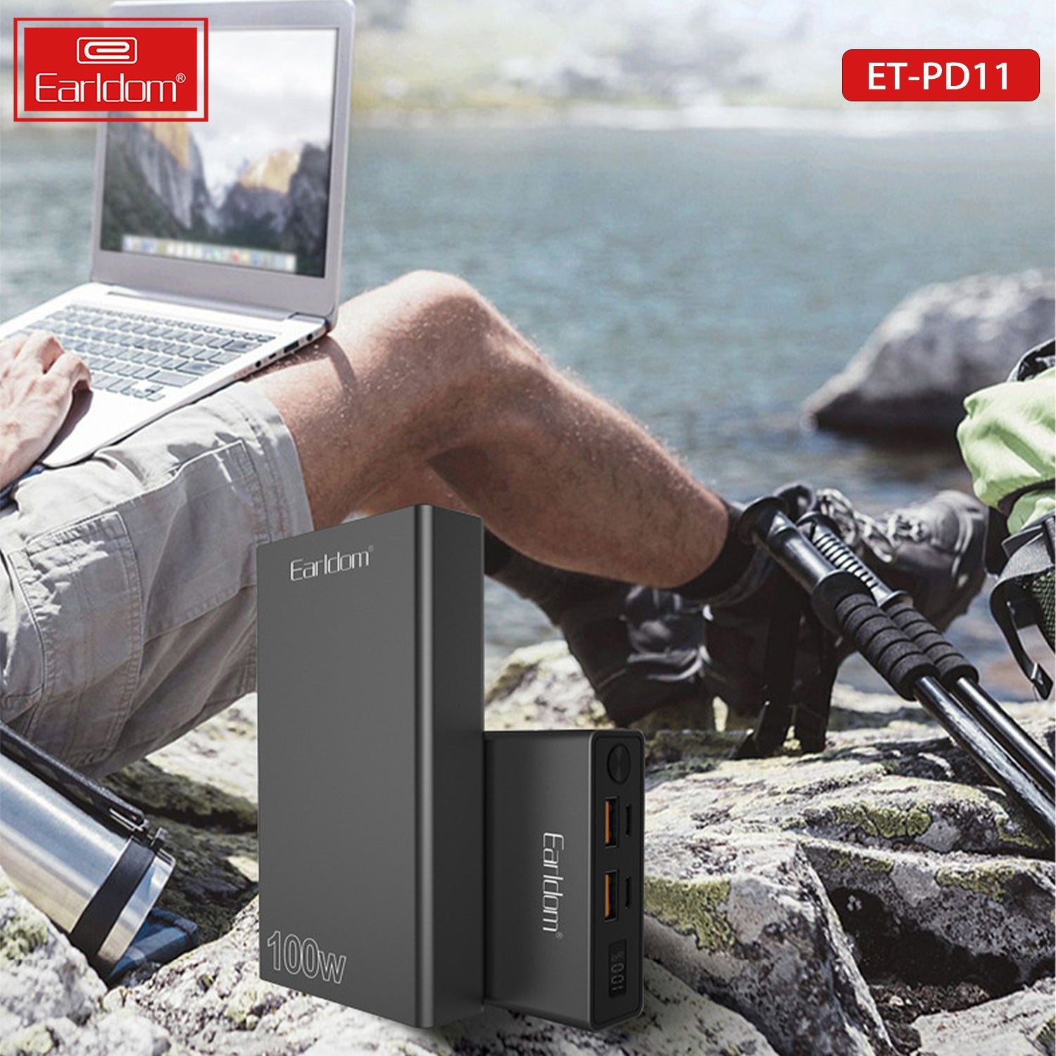 Super Power Bank 20000mAh 100W For iPhone iPad Laptop