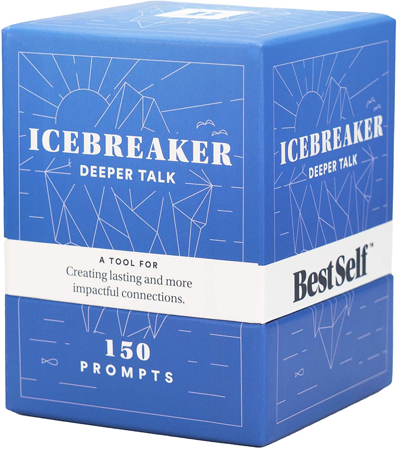 Best Self IceBreaker - Conversation Starter Card Deck 150 Prompt Cards