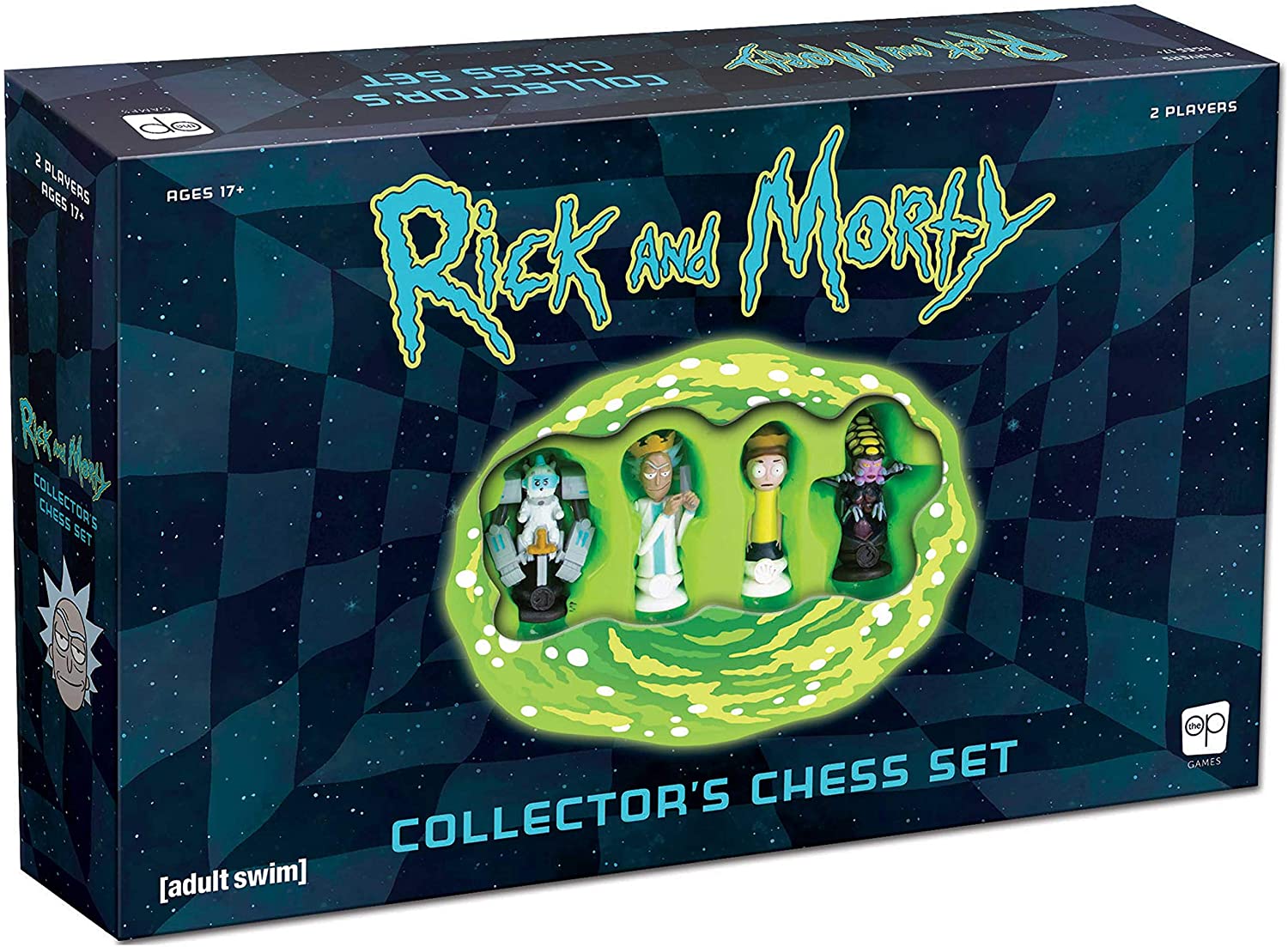 Rick and Morty Collector's Chess Set  Collectible 32 Custom Sculpted Chess Pieces Adult Swim Rick and Morty