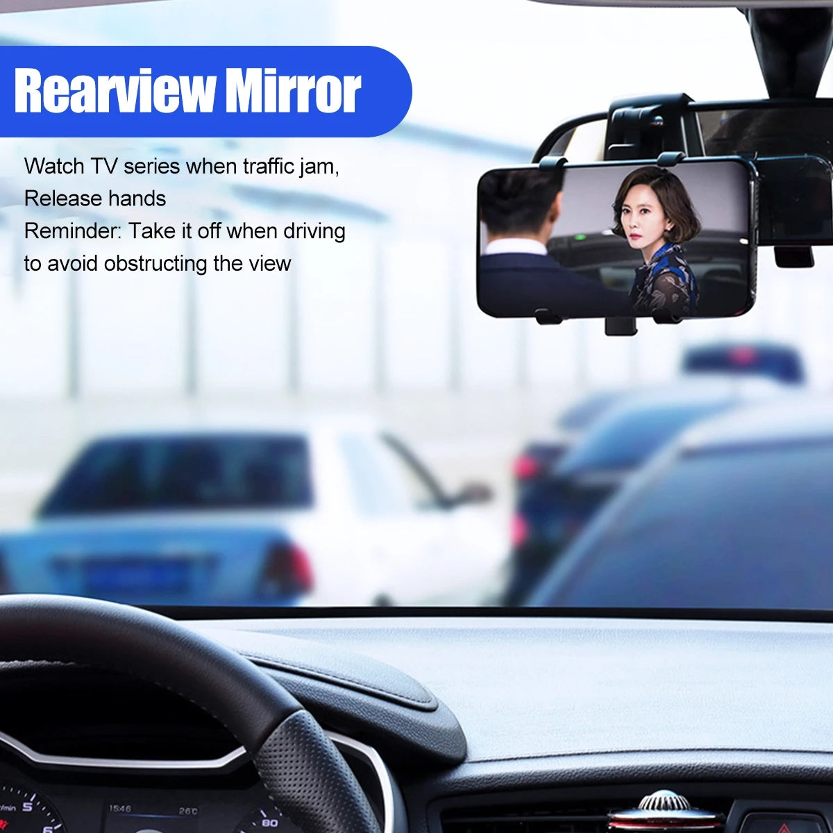 ITEQ Car Mobile Phone Holder 360°  Clip On Dashboard /Sun Visor/Rearview Mirror Stand