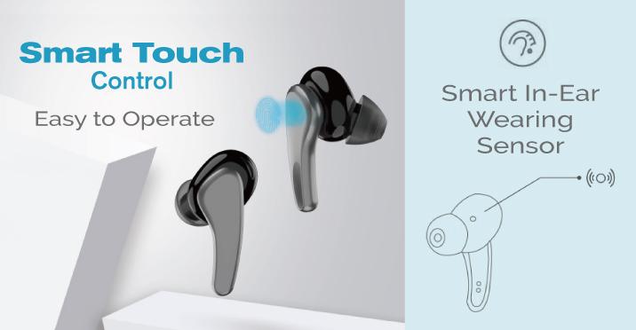 Magic TOM Premium  Wireless Noice Cancelling In-Ear airpod  Black