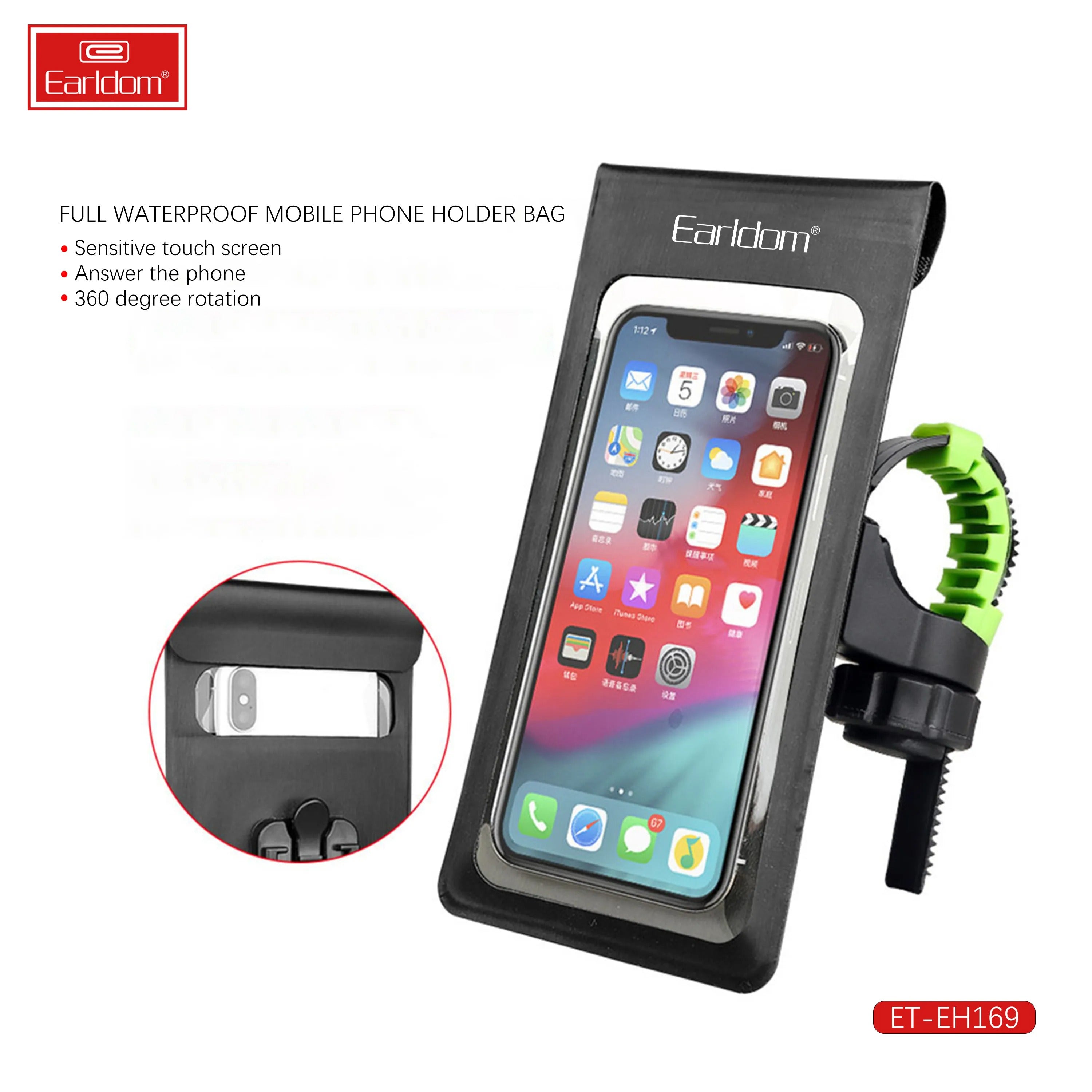 Earldom Water Proof phone bag Bike Motor bike Holder