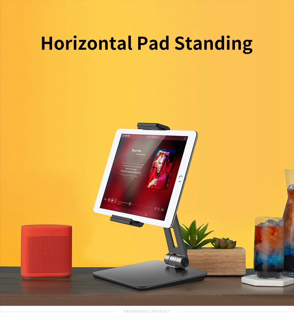 Tablet Stand Holder Adjustable Foldable Aluminum Solid Tablets Stands 7-13 Tablets Phone, iPad