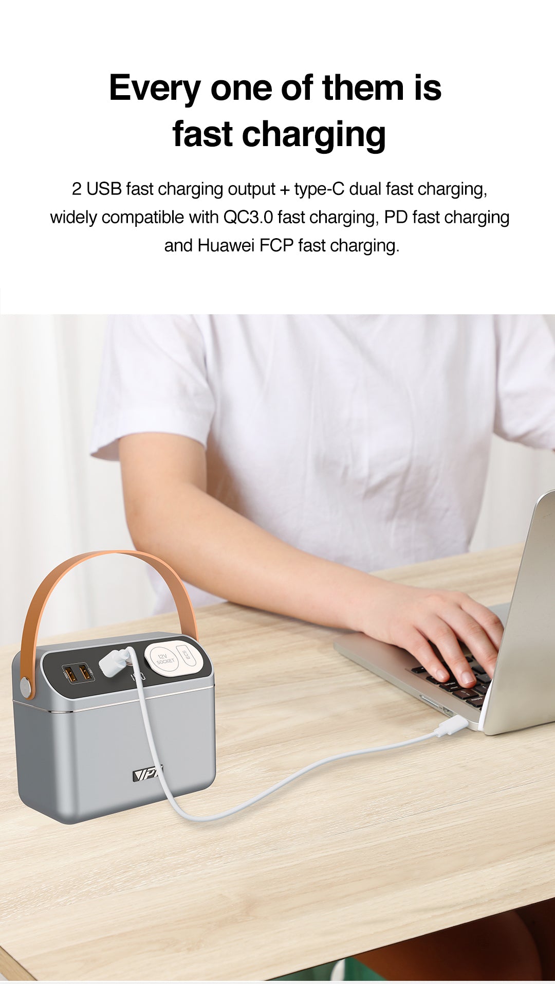 TEQ 60000mAh Car Jump Starter 60W PD Power Bank Charge Laptop PC iPhone iPAD Drone Camera MacBook