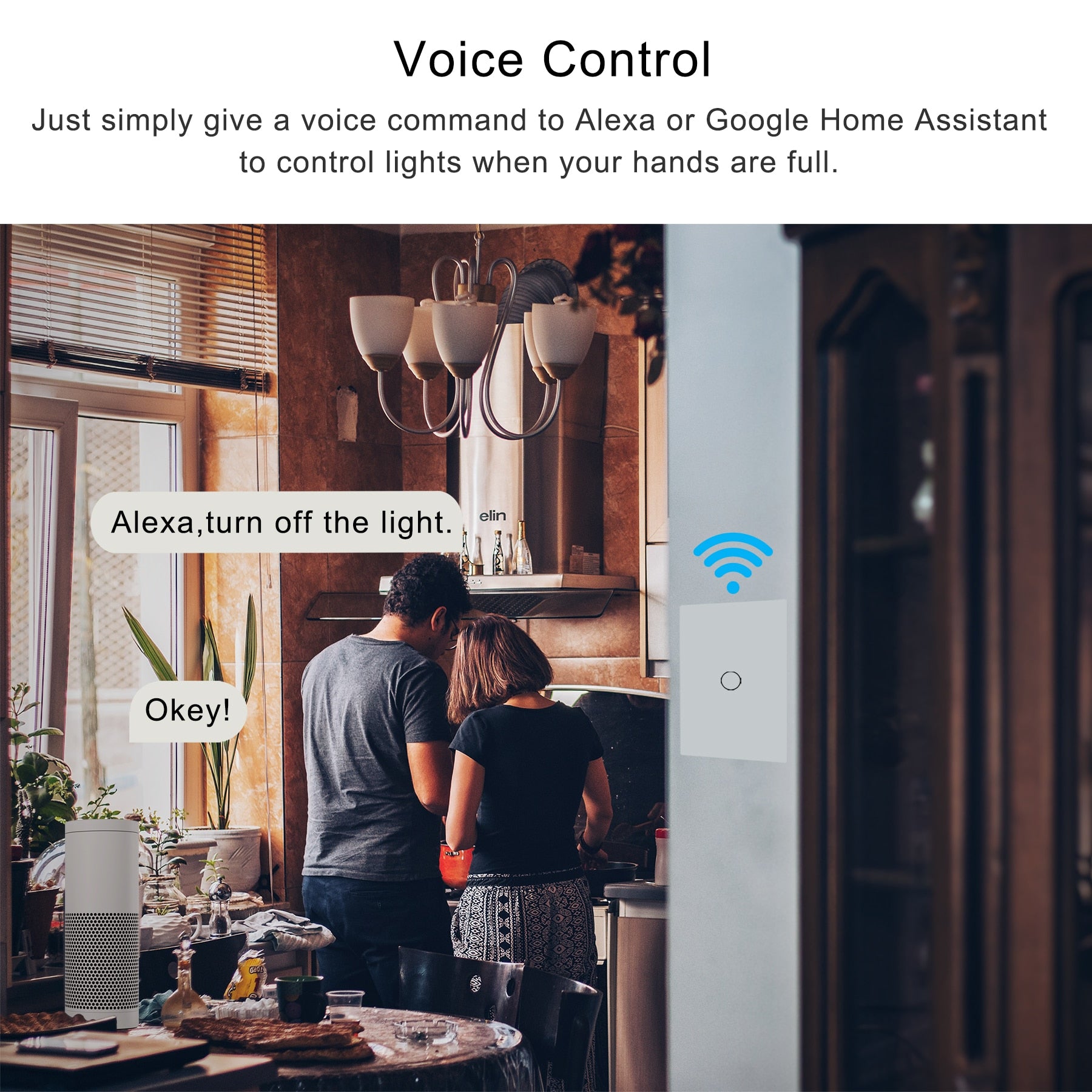 Tuya Smart Light Switch WiFi 4 Gang Wireless Touch Sensor Remote Control