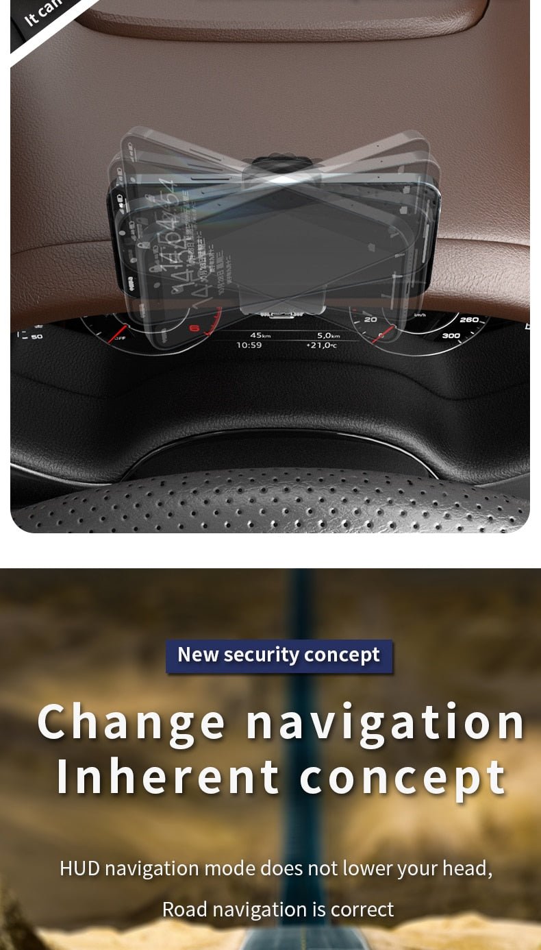 SUMITAP Magnetized HUD Car Phone Stand is a silent stand for the dashboard