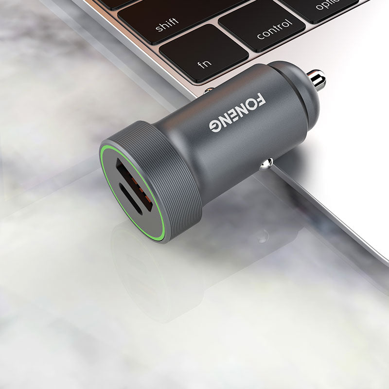 Foneng C16 QC+PD METAL CAR CHARGER KIT 18W