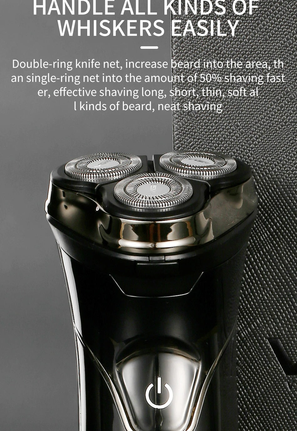 VGR Electric Shaver Professional 3 In1 3-Head Floating Shaving