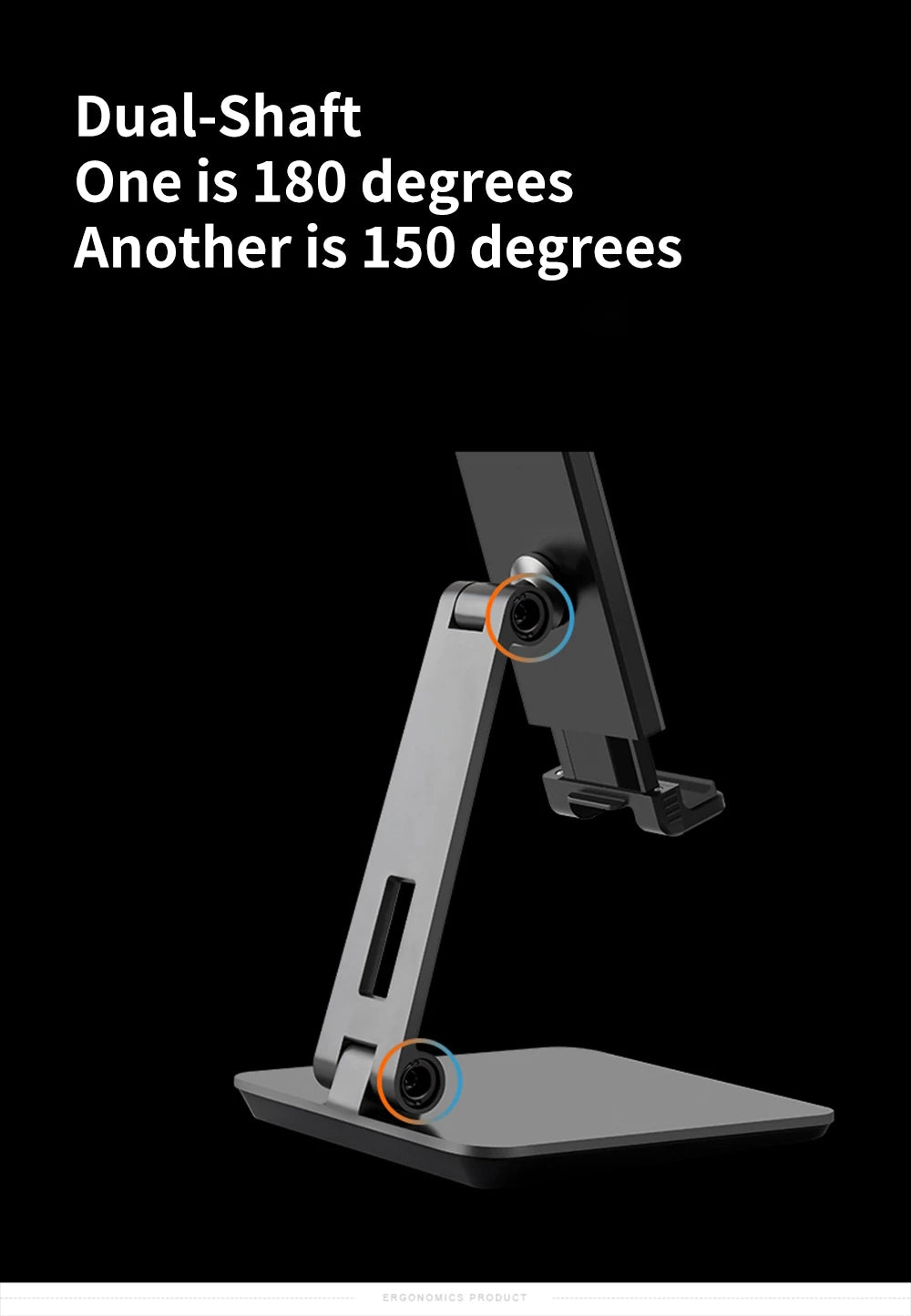 Tablet Stand Holder Adjustable Foldable Aluminum Solid Tablets Stands 7-13 Tablets Phone, iPad