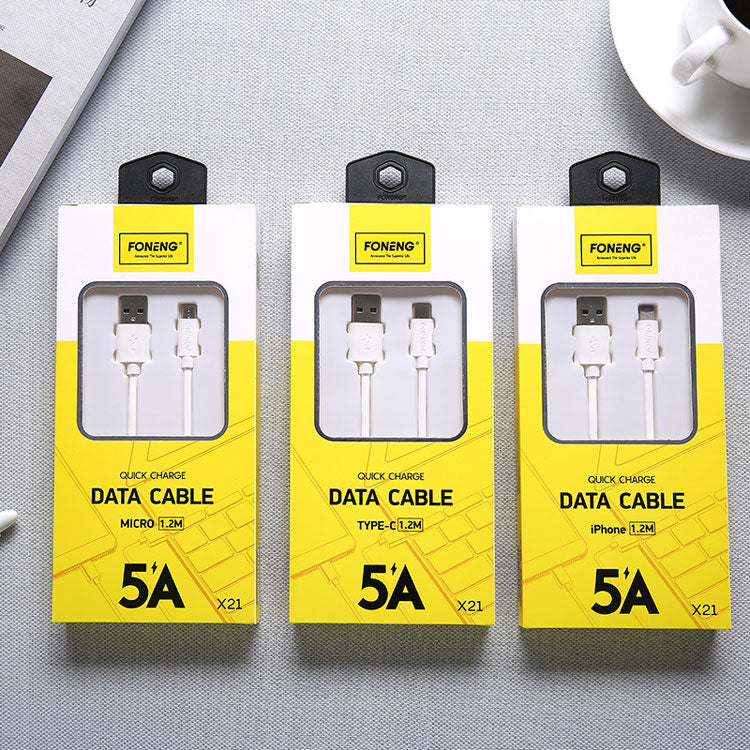 Foneng 5A Type C  Charge Dada Cable