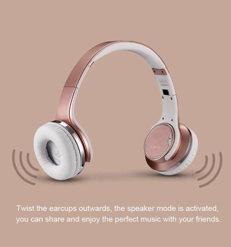 SODO MH1 NFC 2in1 Twist-out Bluetooth Speaker Headphone Wireless Headset with Microphone