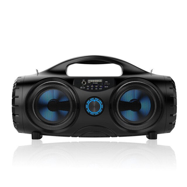 ITEQ Portable  FM Subwoofer Bluetooth Wireless Speakers PC Stereo Loudspeaker Support Karaoke AUX USB TF