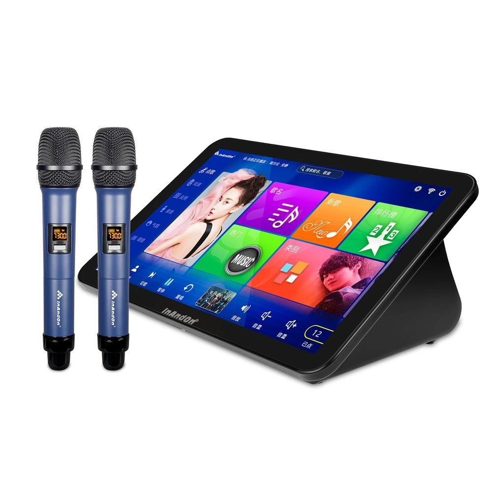 TEQ Home KTV karaoke machine jukebox with power amplifier, reverb , microphone, 2TB HDD + Cloud