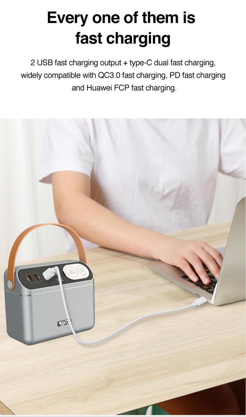 TEQ 60000mAh Car Jump Starter 60W PD Power Bank Charge Laptop PC iPhone iPAD Drone Camera MacBook