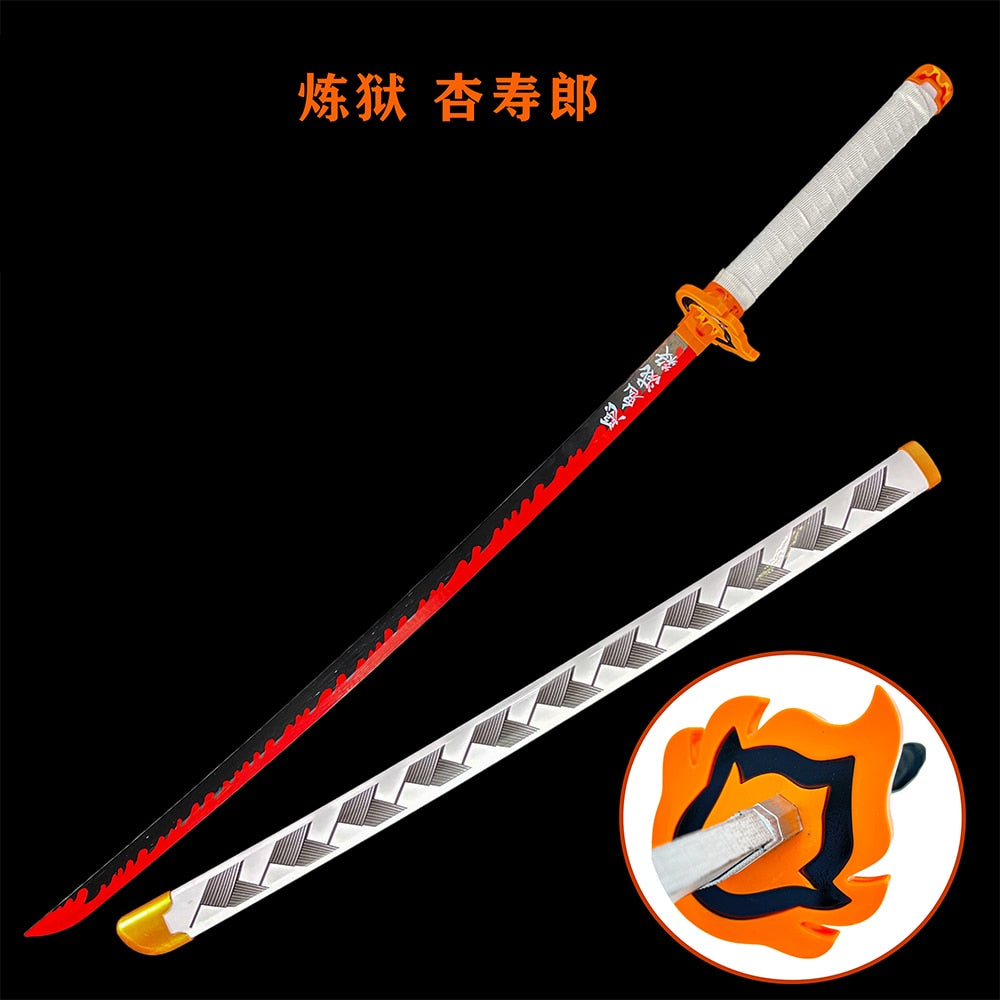 Demon Slayer Anime Wood Sword Party Cosplay Larp Sword Tanjiro Kamado 104CM