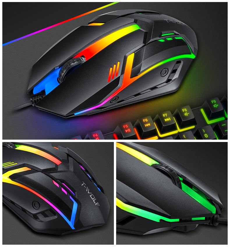 T-Worth Gaming Headphone LED Keyboard Mouse Mousepad  4 in 1 Combo Gaming Pack