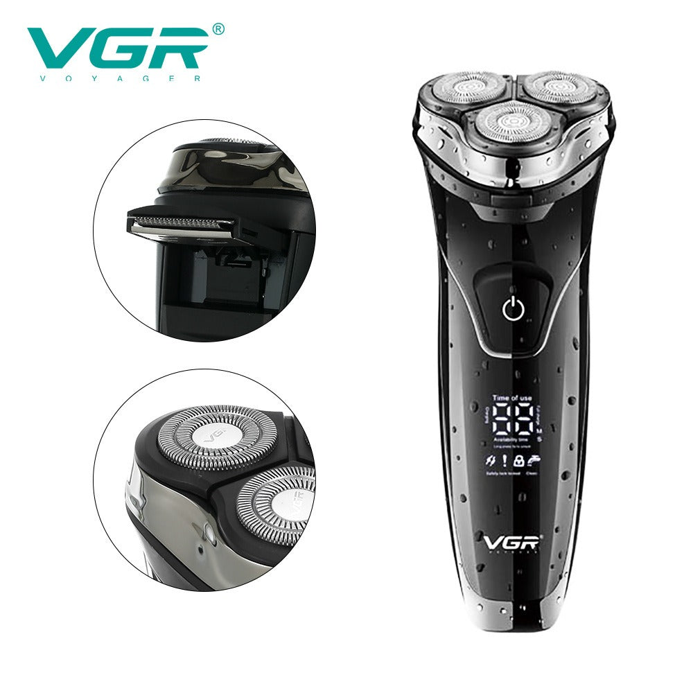 VGR Electric Shaver Professional 3 In1 3-Head Floating Shaving
