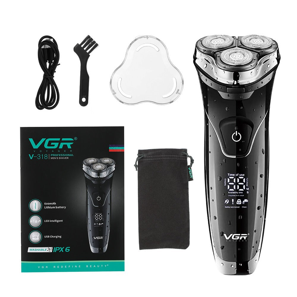 VGR Electric Shaver Professional 3 In1 3-Head Floating Shaving