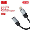 Earldom Lightning To 3.5mm Aux & Headset Adapter