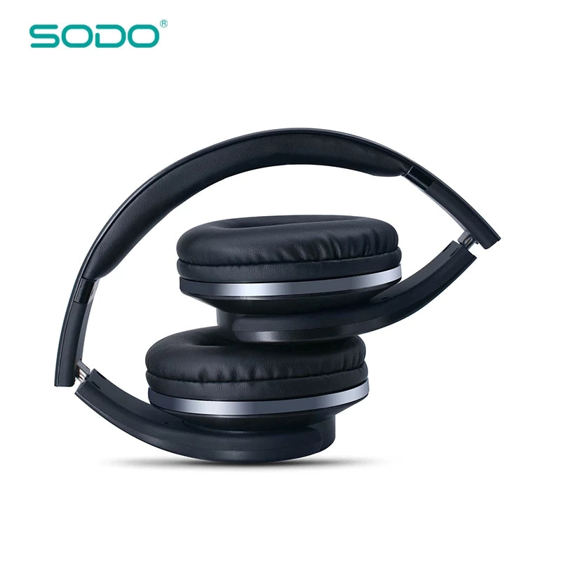SODO  2 in 1 Bluetooth 4.2 Over-Ear Headset Headphone Speaker TF FM Radio