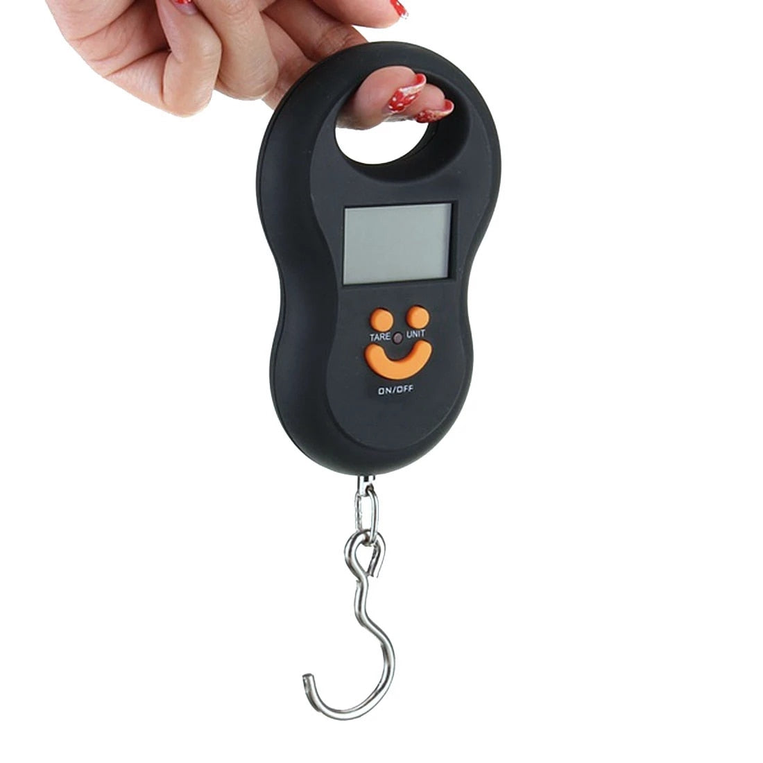 Hanging Scale 50Kg / 10g Digital BackLight Luggage Fishing Pocket Weight Kg Lb OZ Black