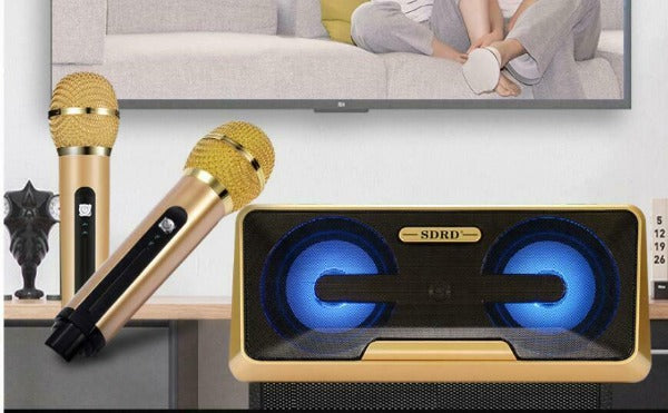 Wireless Karaoke Microphone Bluetooth Speaker Mic Youtube phone ipad TV