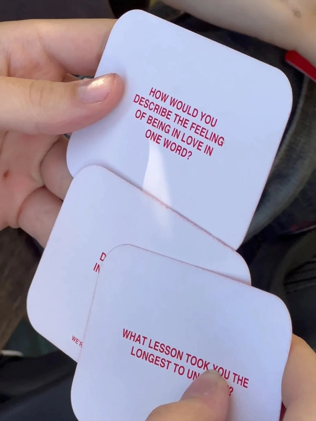 We're Not Really Strangers Card Game - an Interactive Adult Card Game and Icebre