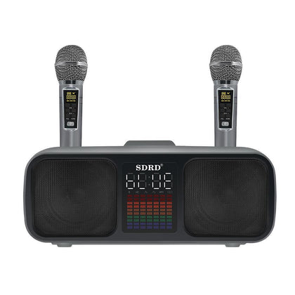 SD318 bluetooth speaker dual speaker wireless microphone mobile TV entertainment singing all-in-one machine karaoke speaker