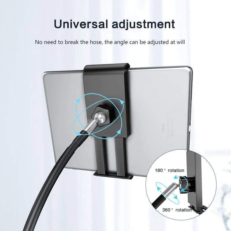 iTEQ Adjustable Iphone iPad Tablet Floor Stand Lazy Mount Holder Arm Bracket up to 9.7 inch ipad
