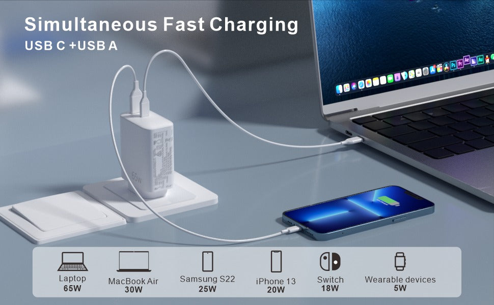 65W 45W 35W Adapter For Macbook Charger