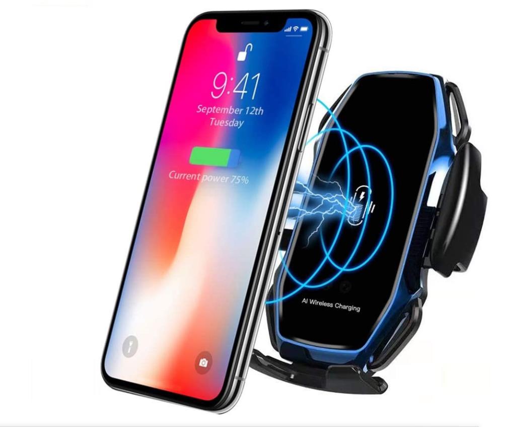 Automatic Clamp  Wireless  auto sensor 15W Charger Car holder