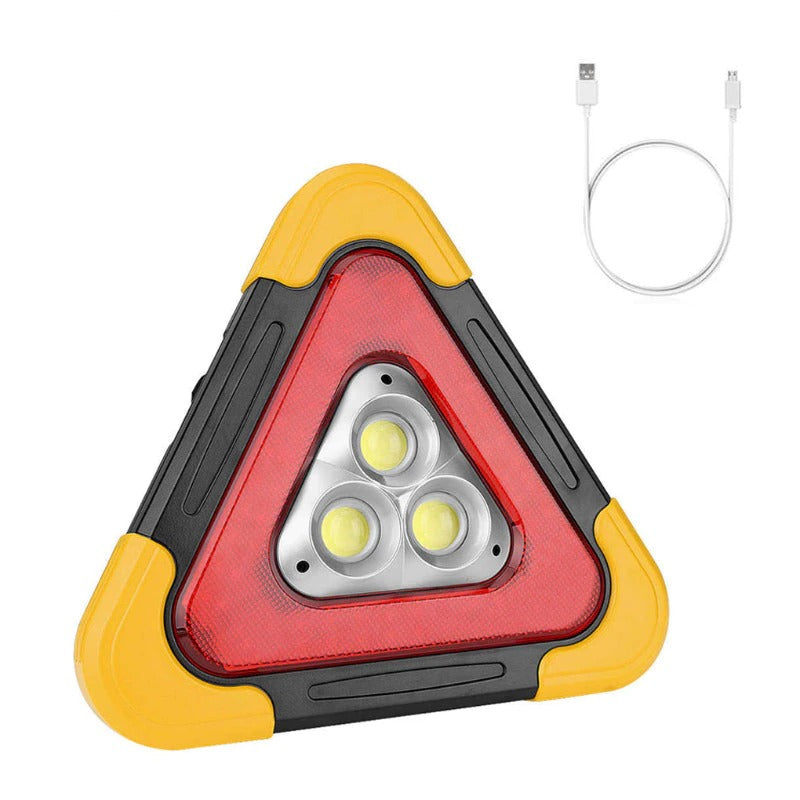 Multifunctional cob working lamp. Portable Flood Lamp COB Work Light Triangle Warning Light SOS Searchlight Emergency Warning