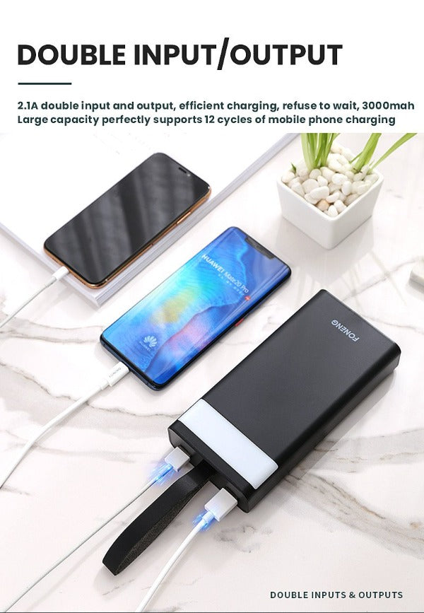Foneng Big Power Bank portable powerbank 30000 mah