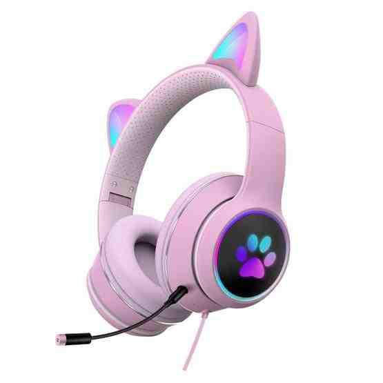 iTEQ Wired Cat Ear Gaming Headset With Microphone Adult Kids Gift for PC PS4 PS5 Nintendo Switch