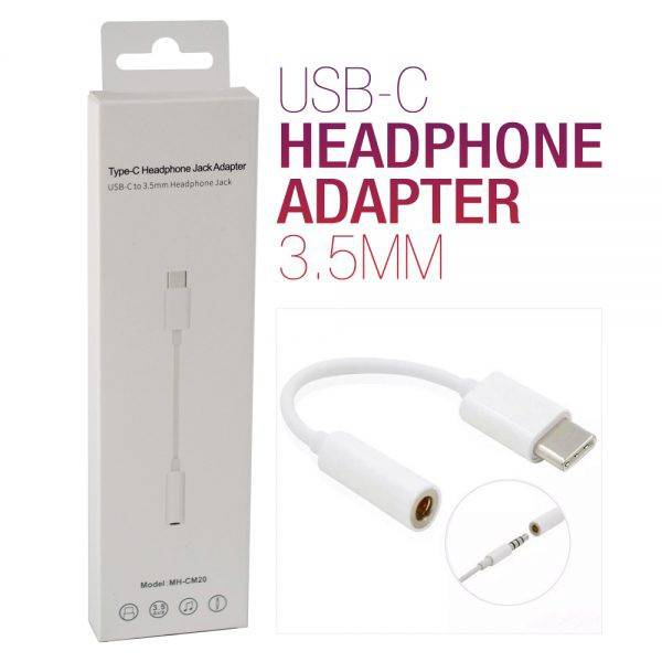 USB Type C To 3.5mm Headphone Jack Adapter Female Audio