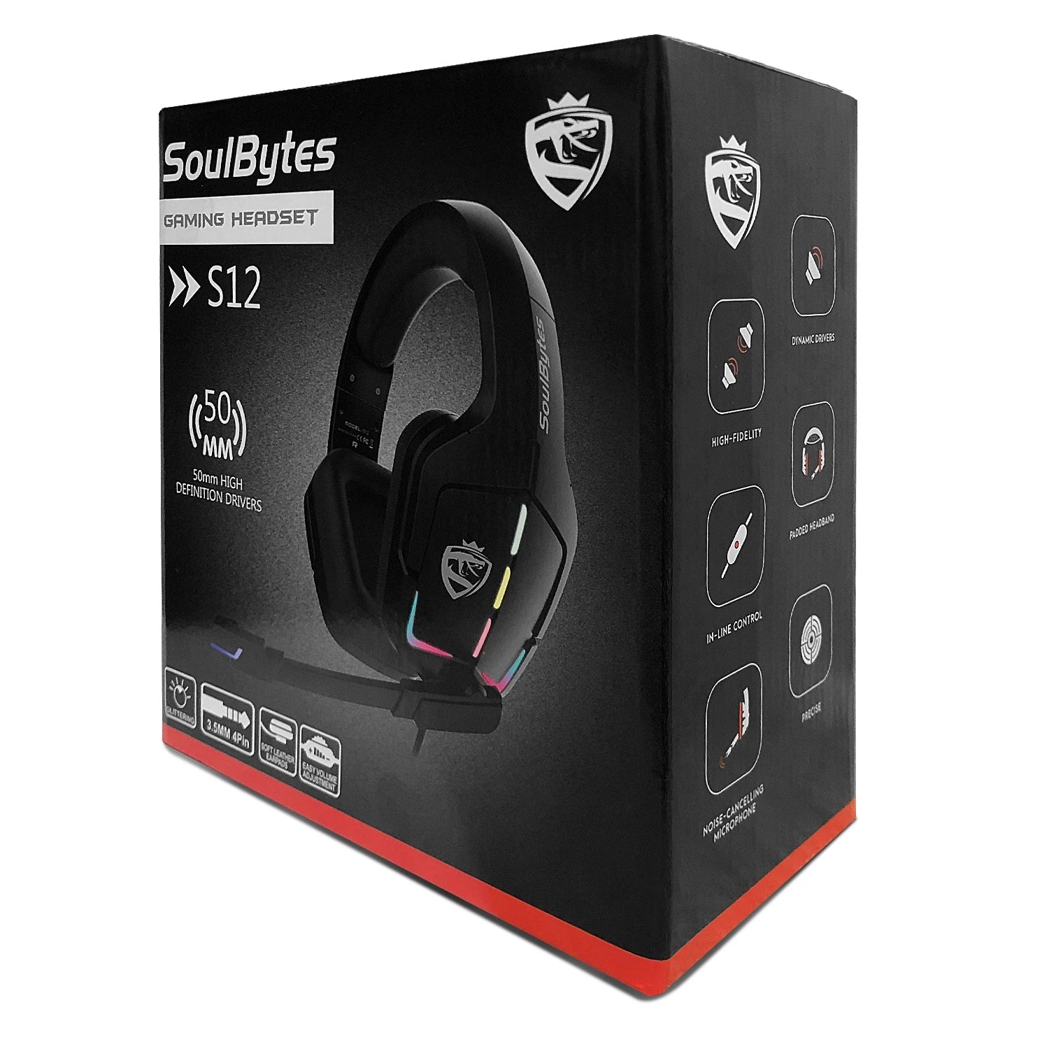 SoulBytes Gaming Noise Canceling Headphones For Ps4 ps5 Xbox PC Nintendo Switch