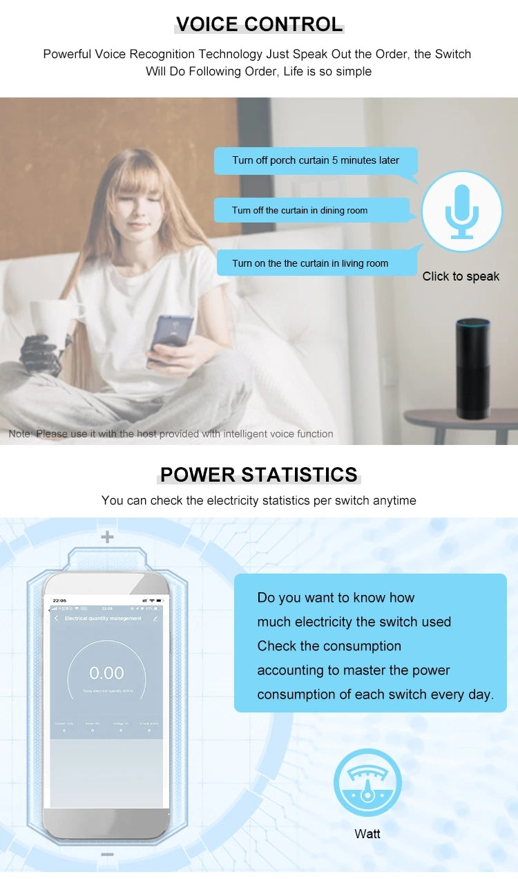 Tuya App Remote Wi-Fi Curtain Switch Wifi Smart Switch
