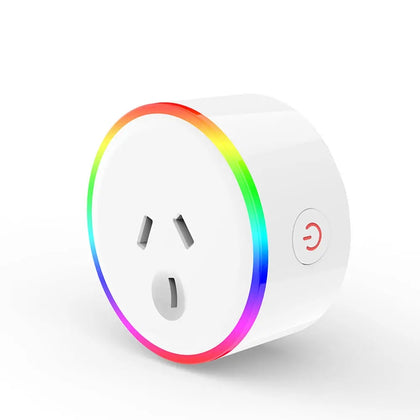 Tuya AU Plug Smart RGB LED Light Smart Wifi Socket Voice Control Works With Alexa Google Home
