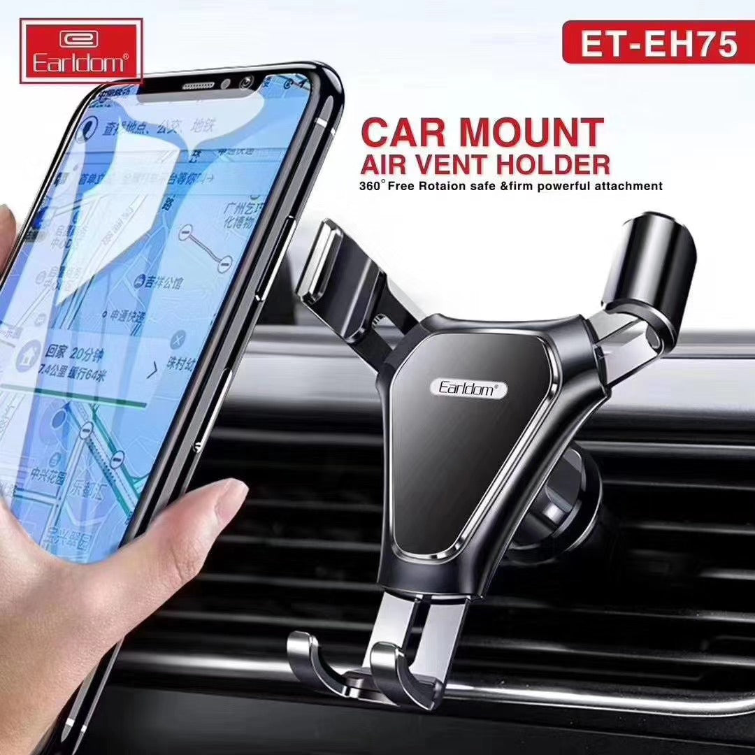 Earldom Gravity  Car Mobile phone holder air vent mount GPS car phone holder for 4-6.7''phones