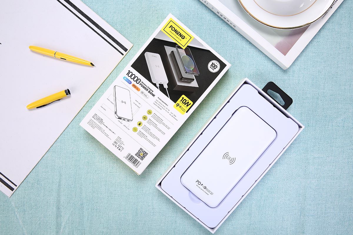 WIRELESS PD QC 3.0 FAST CHARGING POWER BANK 10000MAH