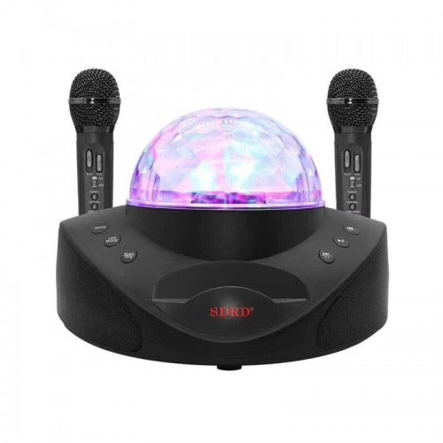 SDRD SD-308 2 in 1 Family KTV Portable Wireless Dual Microphone Bluetooth Speaker