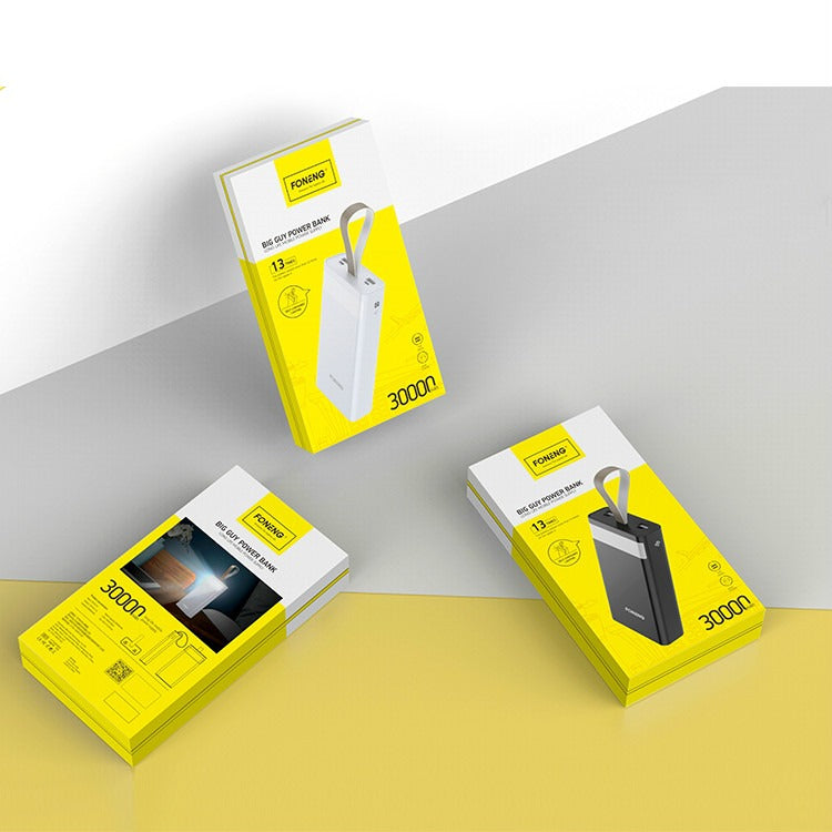 Foneng Big Power Bank portable powerbank 30000 mah