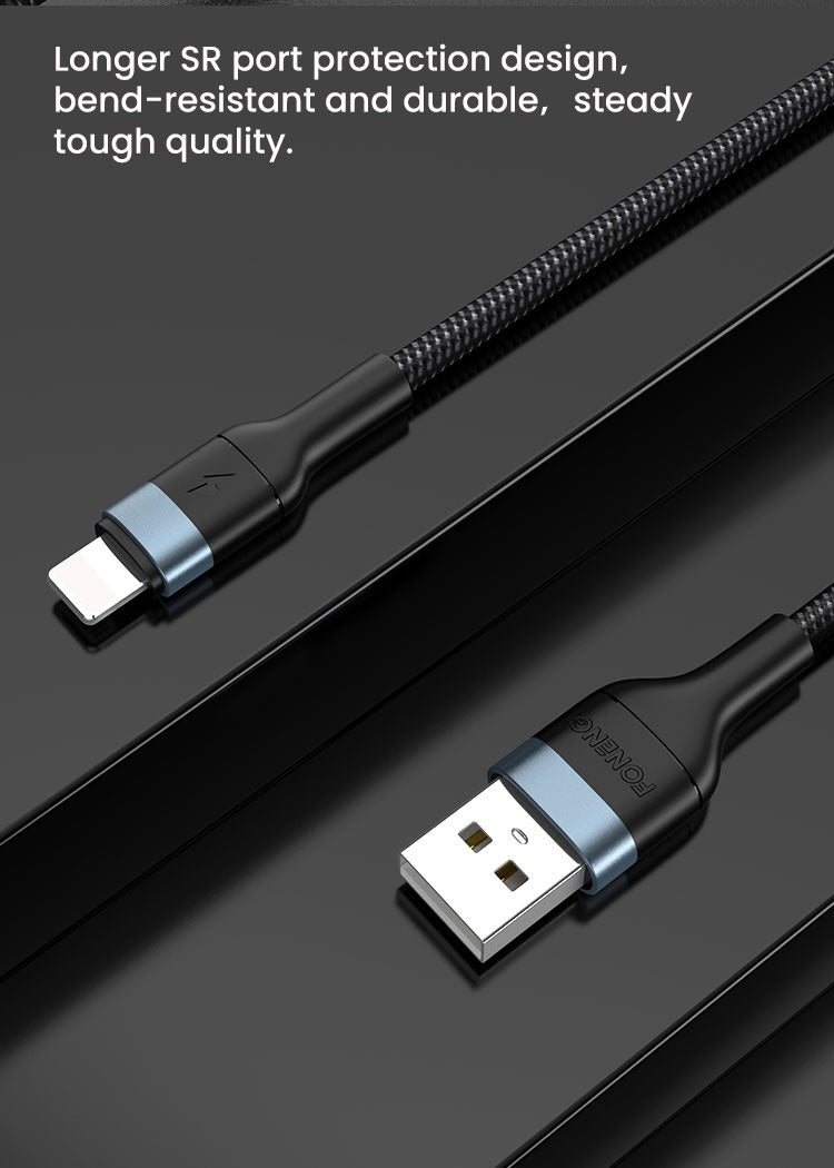 Foneng High Quality 3A  Fast Charging USB Data 2 Meters Cable