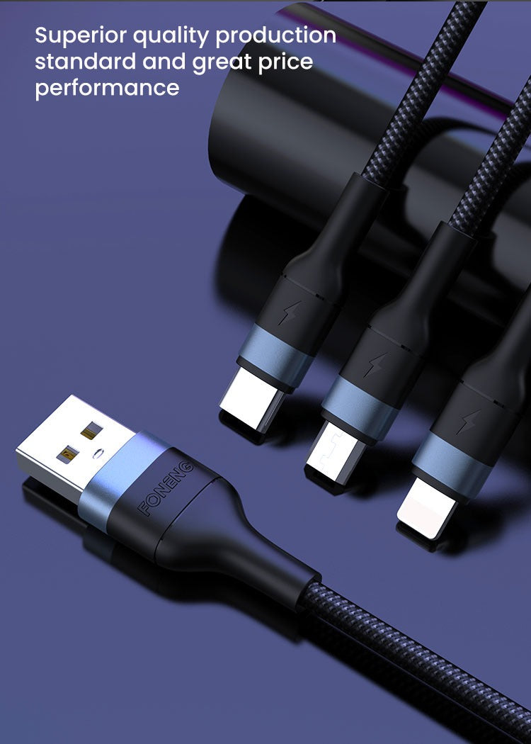 Foneng High Quality 3A  Fast Charging USB Data 2 Meters Cable