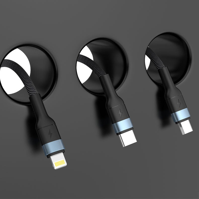 Foneng 3 IN 1 Spiral Weaved Quick Charge DADA Cable