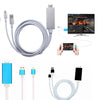 Plug & Play 2m 1080P Lightning to HDMI/HDTV AV TV Cable Adapter for iPhone iPad