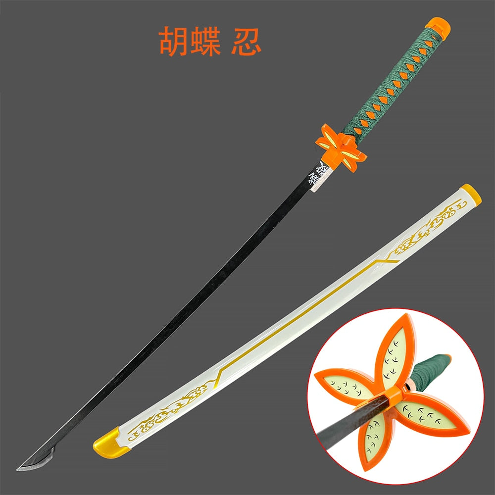 Demon Slayer Anime Wood Sword Party Cosplay Larp Sword Tanjiro Kamado 104CM