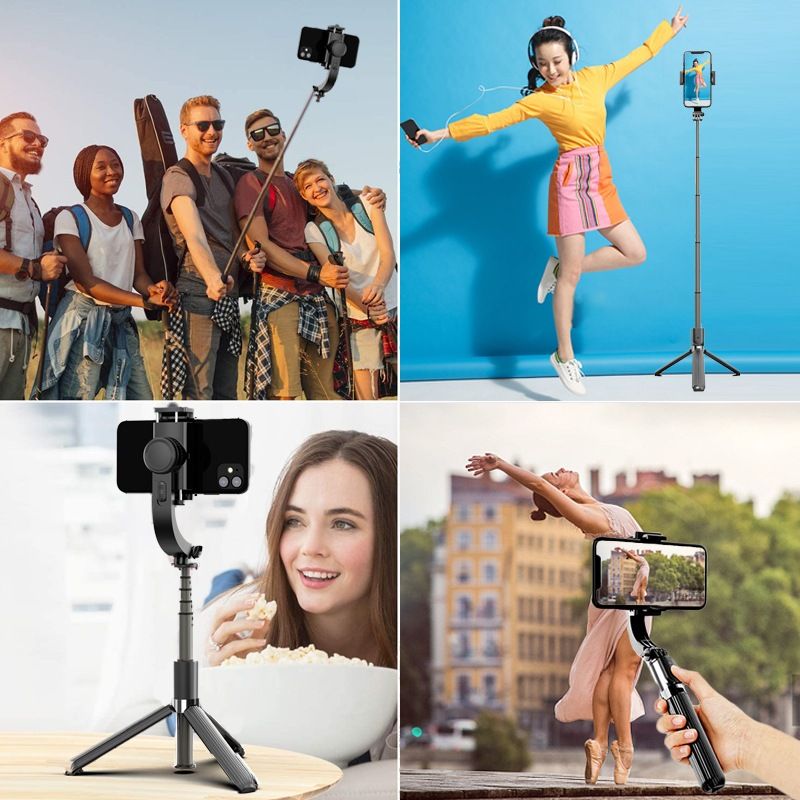 iTEQ Gimbal Stabilizer Selfie Stick Handheld & Tripod Mount For Smartphone LIVE