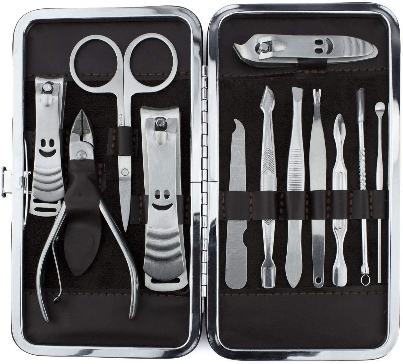 Stainless Nails Clippers Manicure Pedicure Set 12 in 1