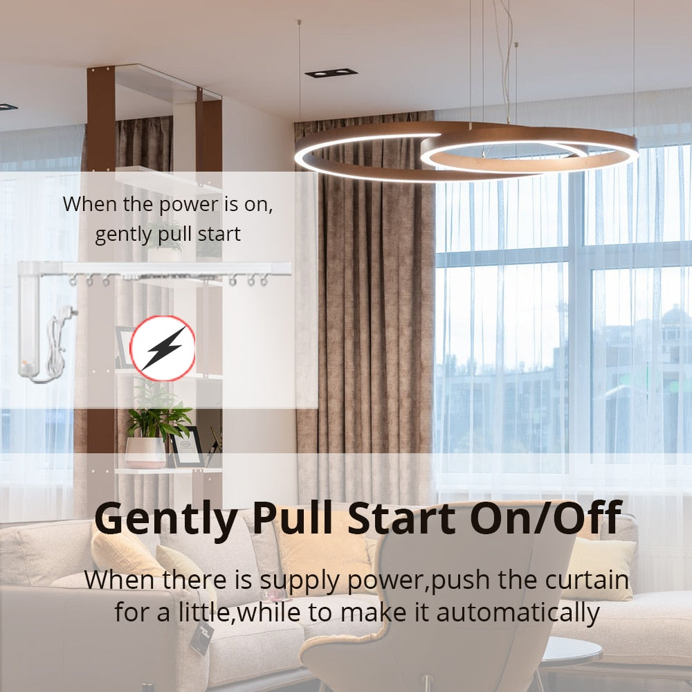 Tuya Smart Curtain Set Electric Curtain Set with Track Motor Remote Control wifi or zigbee